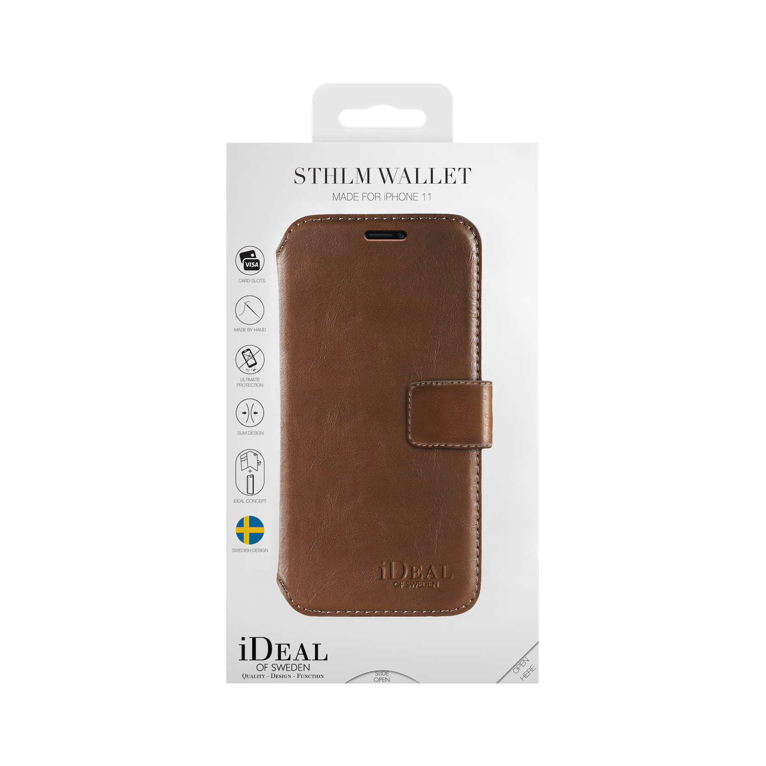 iDeal Of Sweden iPhone X STHLM Wallet, Brown
