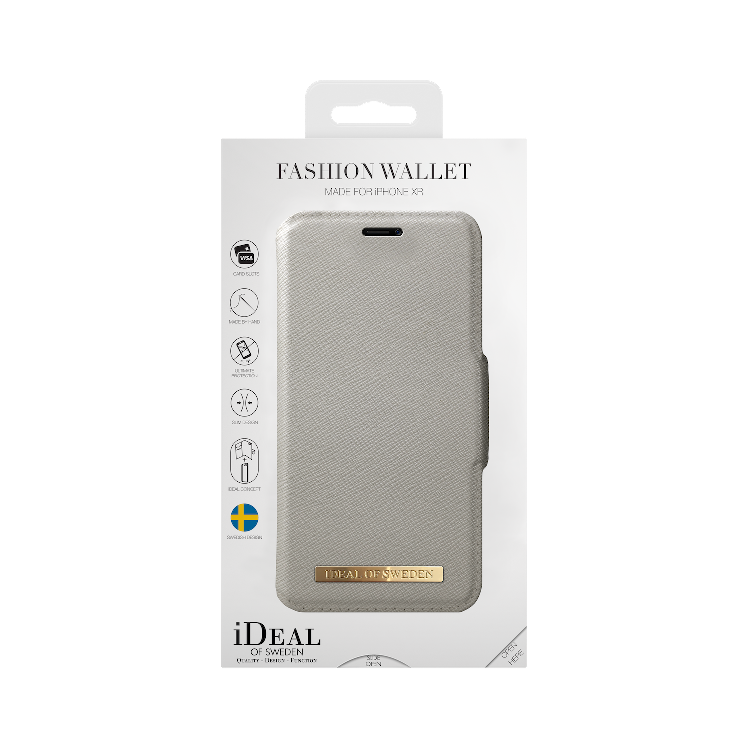 iDeal Of Sweden iPhone XR Fashion Wallet, Light Gray