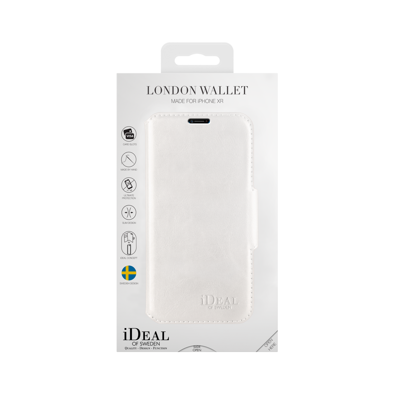 iDeal Of Sweden iPhone XR London Wallet, White