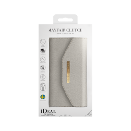 iDeal Of Sweden iPhone XR Mayfair Clutch, Light Gray