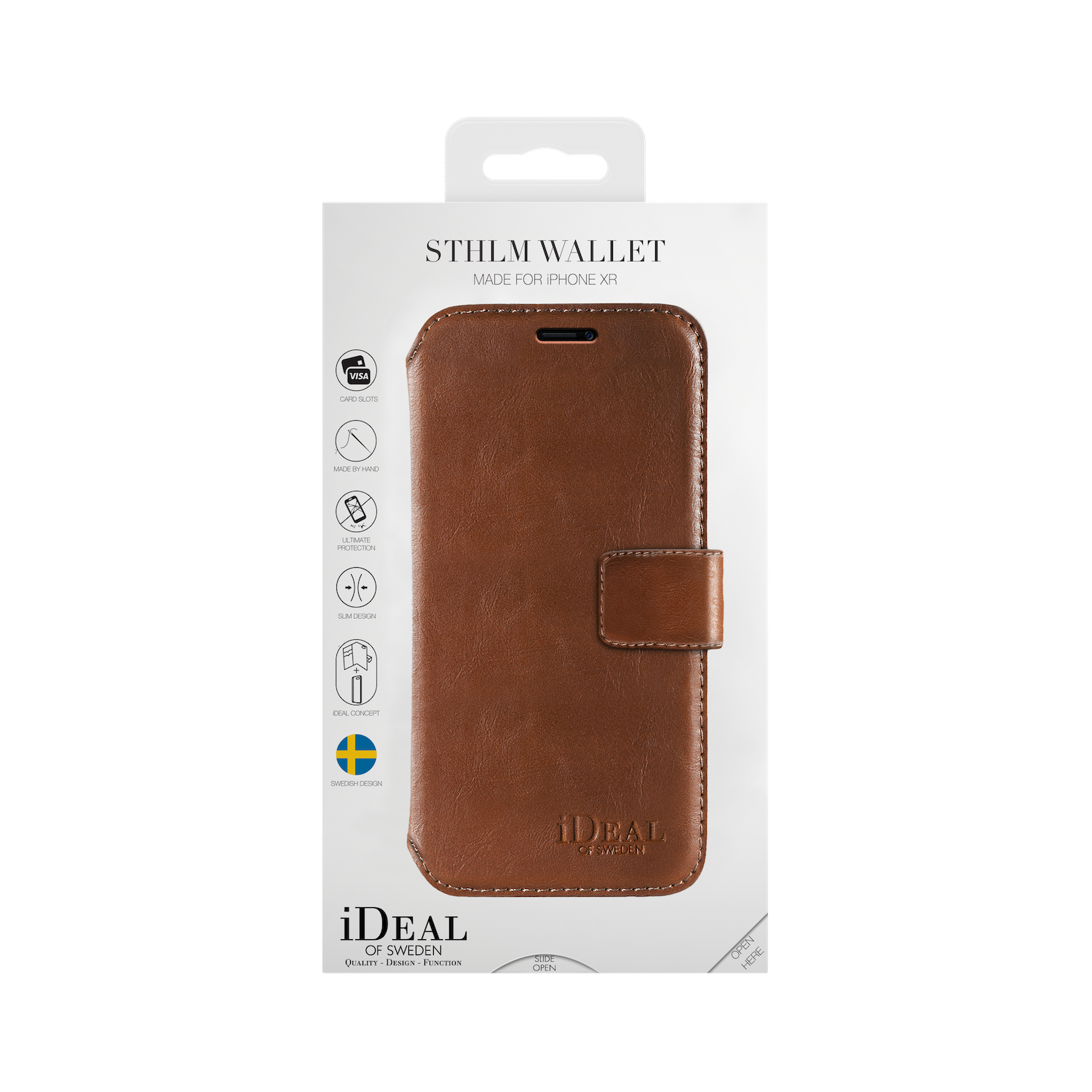 iDeal Of Sweden iPhone XR STHLM Wallet, Brown