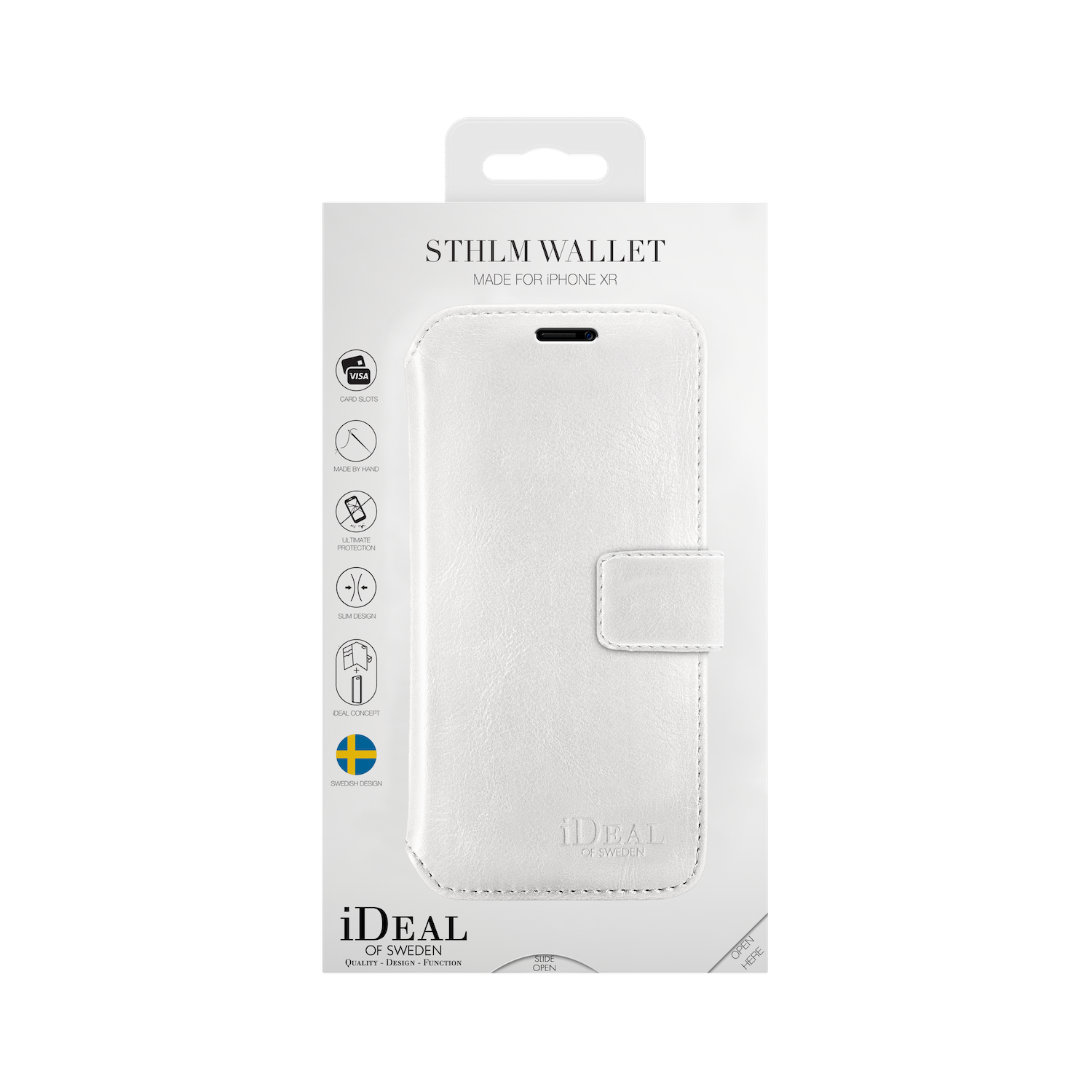iDeal Of Sweden iPhone XR STHLM Wallet, White