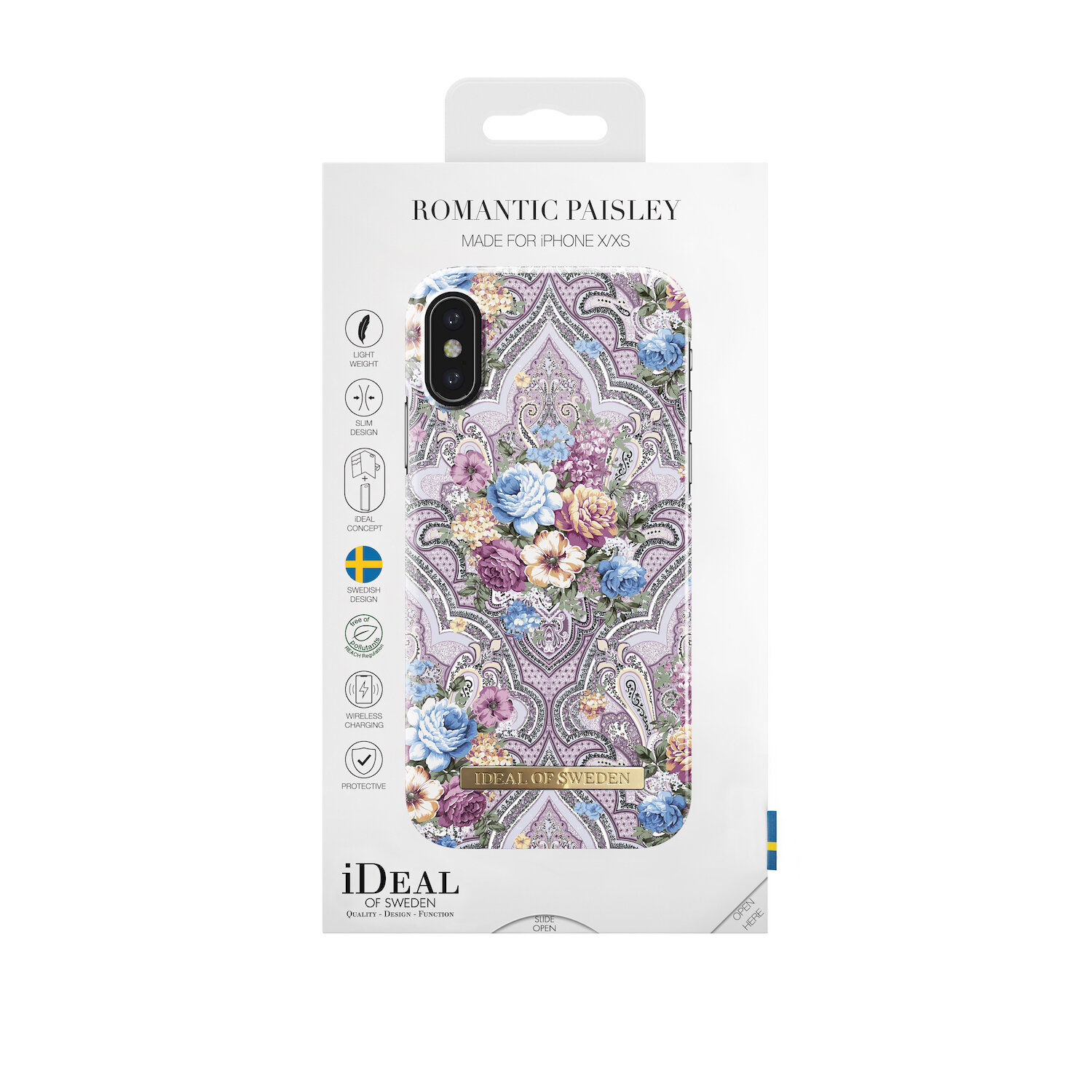 iDeal Of Sweden iPhone Xs Fashion Case A/W 2018, Dark Floral