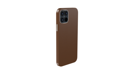 Comma iPhone 12 mini Royal Leather Case, Brown