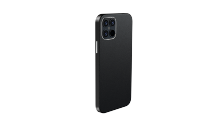 Comma iPhone 12 Pro Max Royal Leather Case, Black