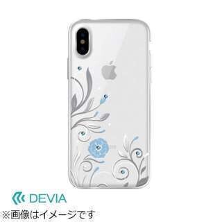 Devia iPhone X Crystal Petunia Case, Silver