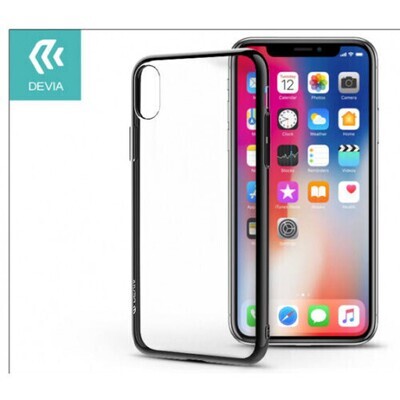 Devia iPhone X Glitter Soft Case, Black