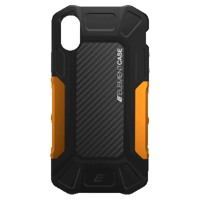 Element Case iPhone X Formula, Black/Orange
