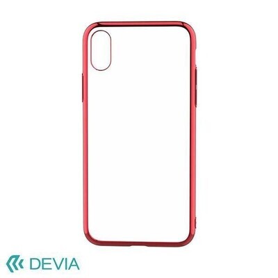 Devia iPhone X Glitter Soft Case, Red