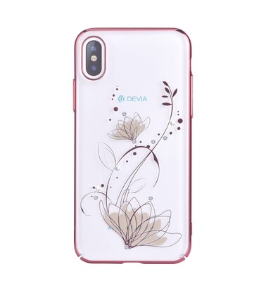 Devia iPhone X Crystal Lotus Case, Red