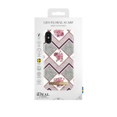 iDeal Of Sweden iPhone X Fashion Case Collaboration Dearing Kinga, Geo Floral Sc