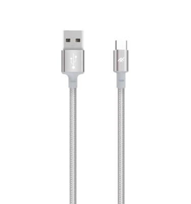 ZAGG iFrogz Unique Sync Premium USB-C 3.1 To USB-A 3.1 Nylon Braided Cable, 1.8M