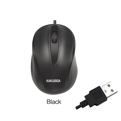 Kaku Three-Button Optical Mouse, Black, KSC-356 QIYAO
