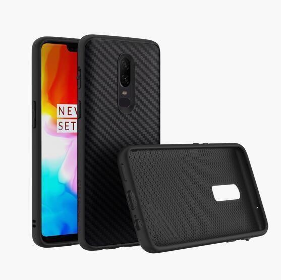 RhinoShield OnePlus 6 SolidSuit, Carbon Fiber Black