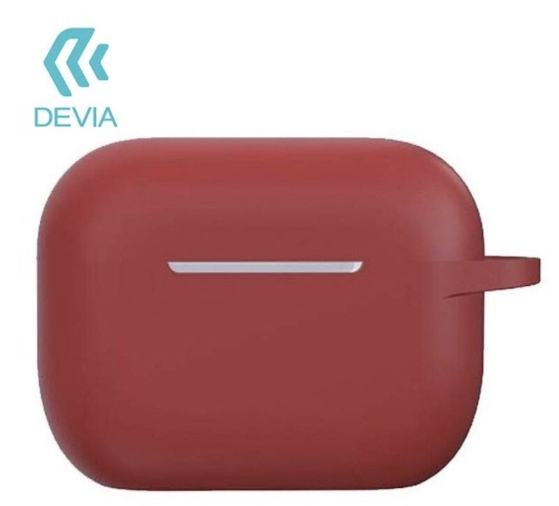 Devia AirPods Pro Naked Silicone Case Suit, Red