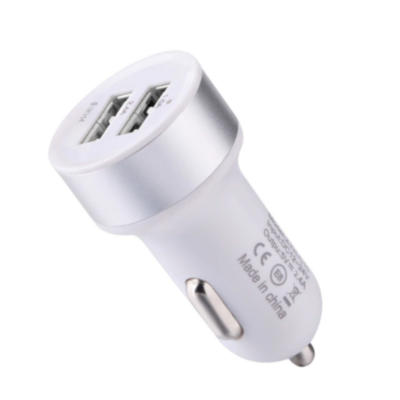 Devia Car Charger Smart Dual USB, White (2.4A)