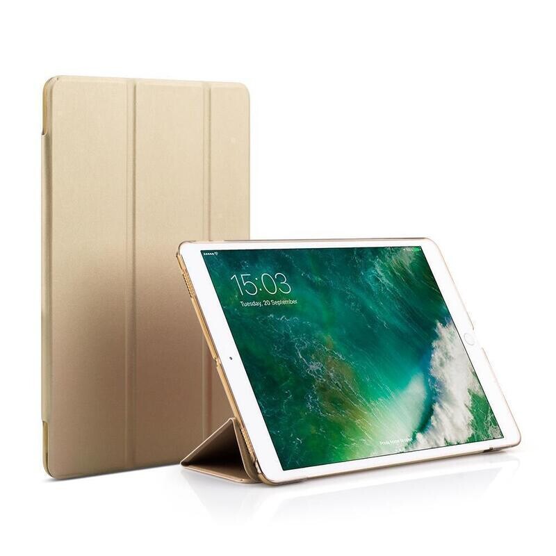 iPearl iPad Pro 9.7" Leather Stand with Stylus, Champagne Gold
