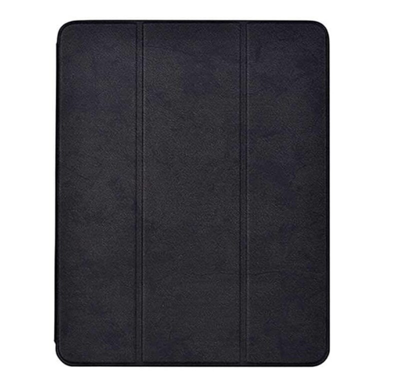 Comma iPad Pro 12.9" (2018) Leather Case with Apple Pencil, Black