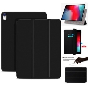 Just Must iPad Pro 11 (2018) Leather Folio Skin, Black