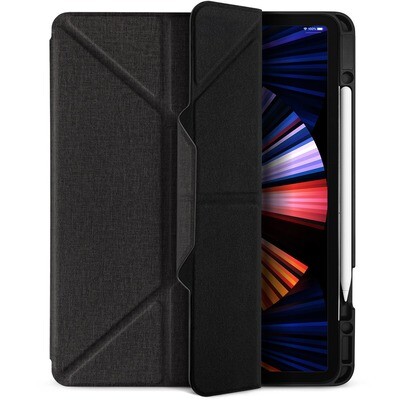 Power Support iPad Pro 12.9&quot; (2021) Air Jacket Folio Case with Pencil Holder, Bl