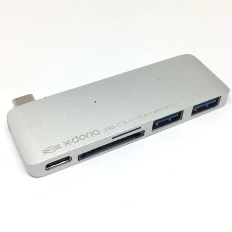 X-Doria USB-C 3.1 5-in-1 Connection Kit, Silver