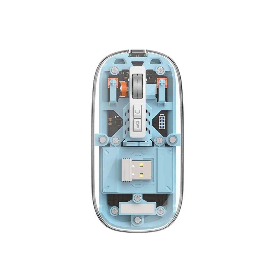 WiWU WM105 Crystal Magnetic Wirelsee Mouse, Grey