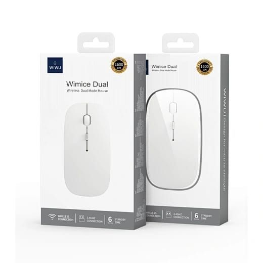 WiWU WM101 Pro Wimice Dual Wireless Mouse, White