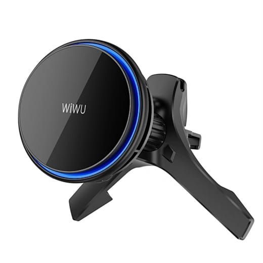 WiWU CH317 Semiconductor Wireless Car Charger, Black