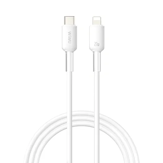 WiWU C062 Neolink USB-C to Lightning Silicone Cable, 2M White