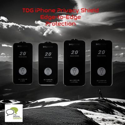 005583-TDG KuzGuard iPhone 16 Pro Tempered Glass, Privacy