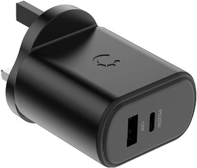 Cygnett PowerPlus 32W USB-C PD Dual Wall Charger, Black