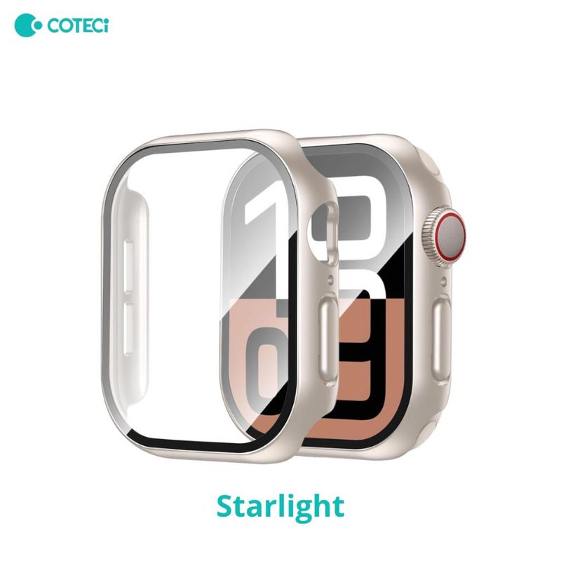 Coteci iWatch Tempered Case 46mm, Starlight