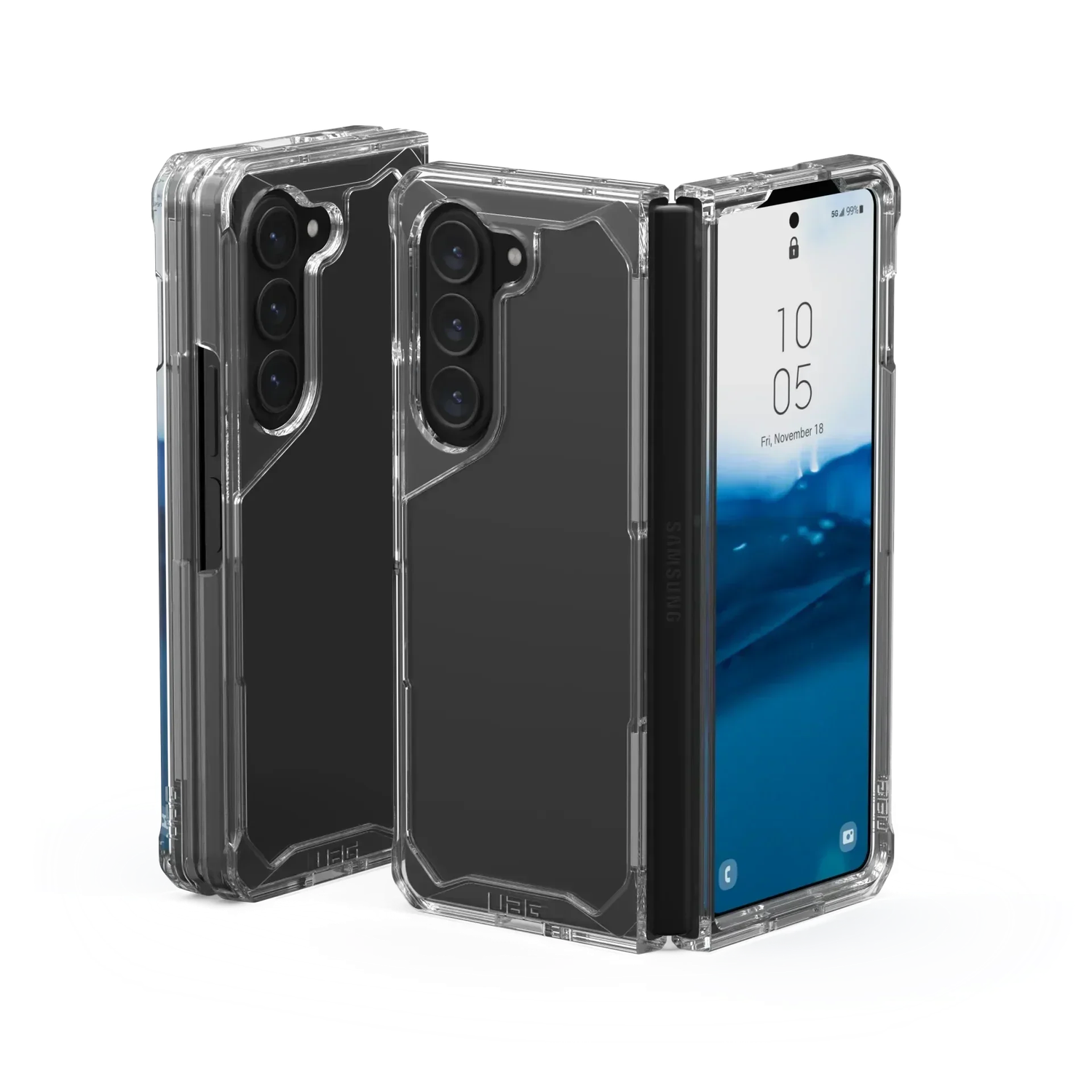 UAG Samsung Galaxy Z Fold5 Plyo Pro, Ice/Silver