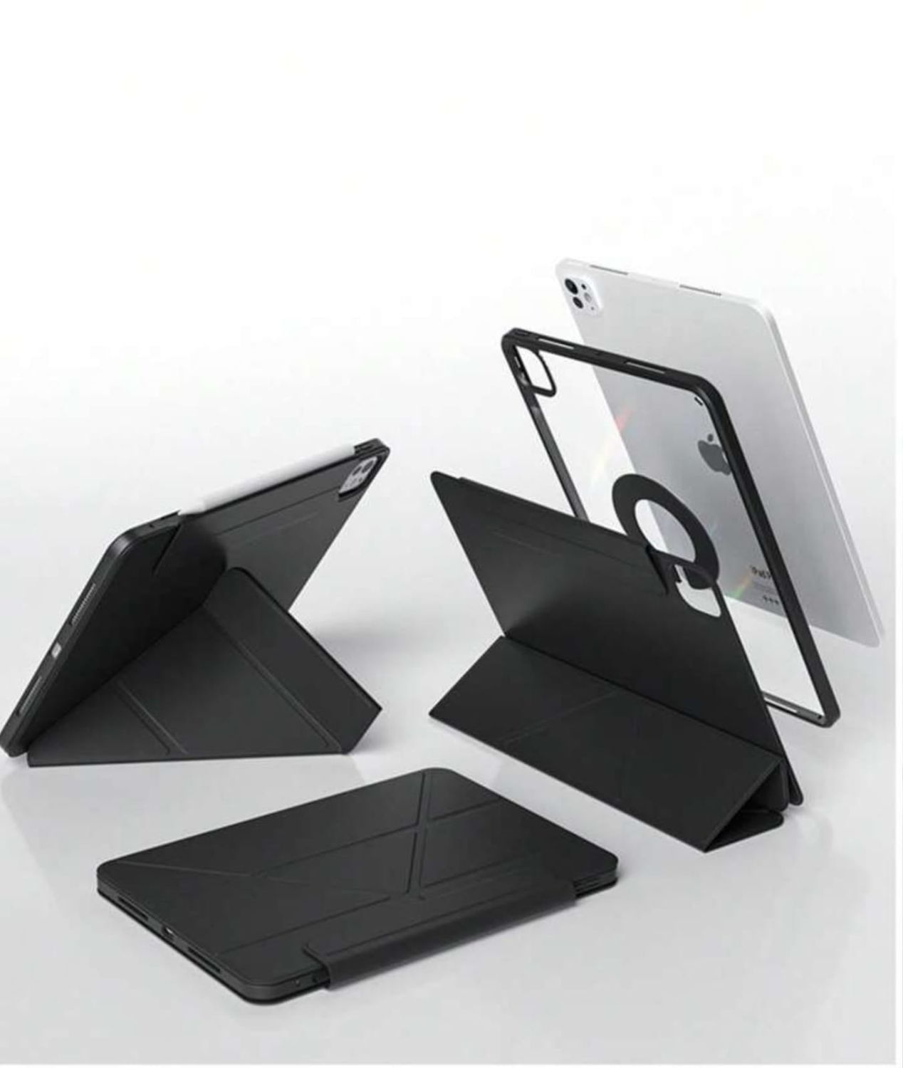 TDG BYX iPad Air 10.9/11 (M2 2024/M3 2025) Magnet Case, Black