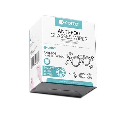 Coteci Anti-Fog Glasses Wipes, 50PCS