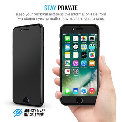 993450-TDG KuzGuard iPhone 7 4.7&quot; Screen Protector, MAX Privacy