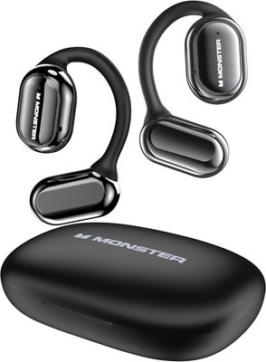 Monster Open Ear AC100 Air Conduction Wireless Headphones, Black (City Only)