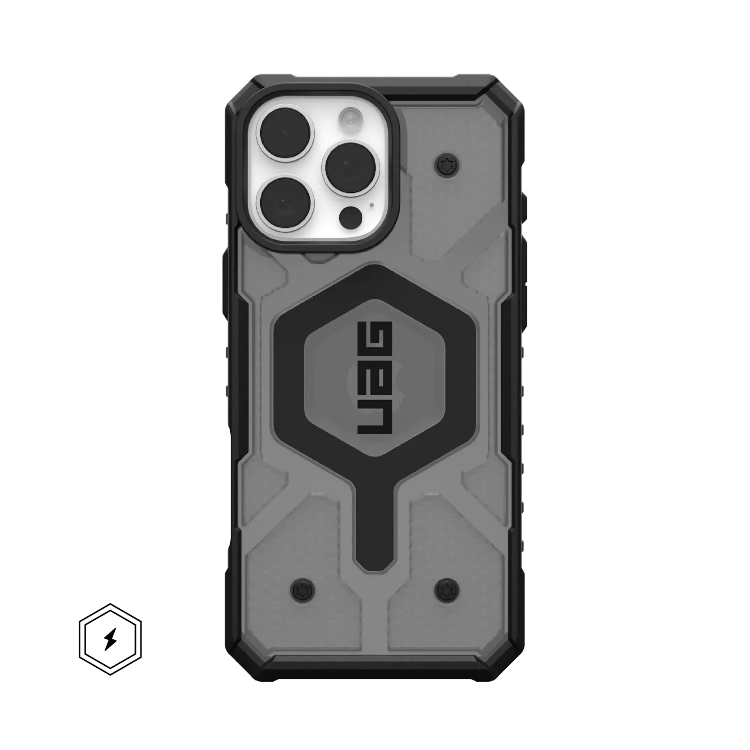 UAG iPhone 16 Pro Max Pathfinder Clear MagSafe, Ash