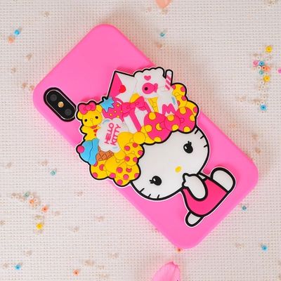 Sanrio Hello Kitty iPhone X Pudding, Kitty Pink