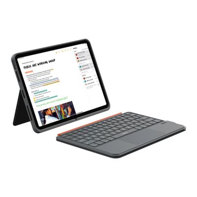 WiWU MK5 iPad Air 13 Combo 3 in 1 Case+Cover+Keyboard, Grey