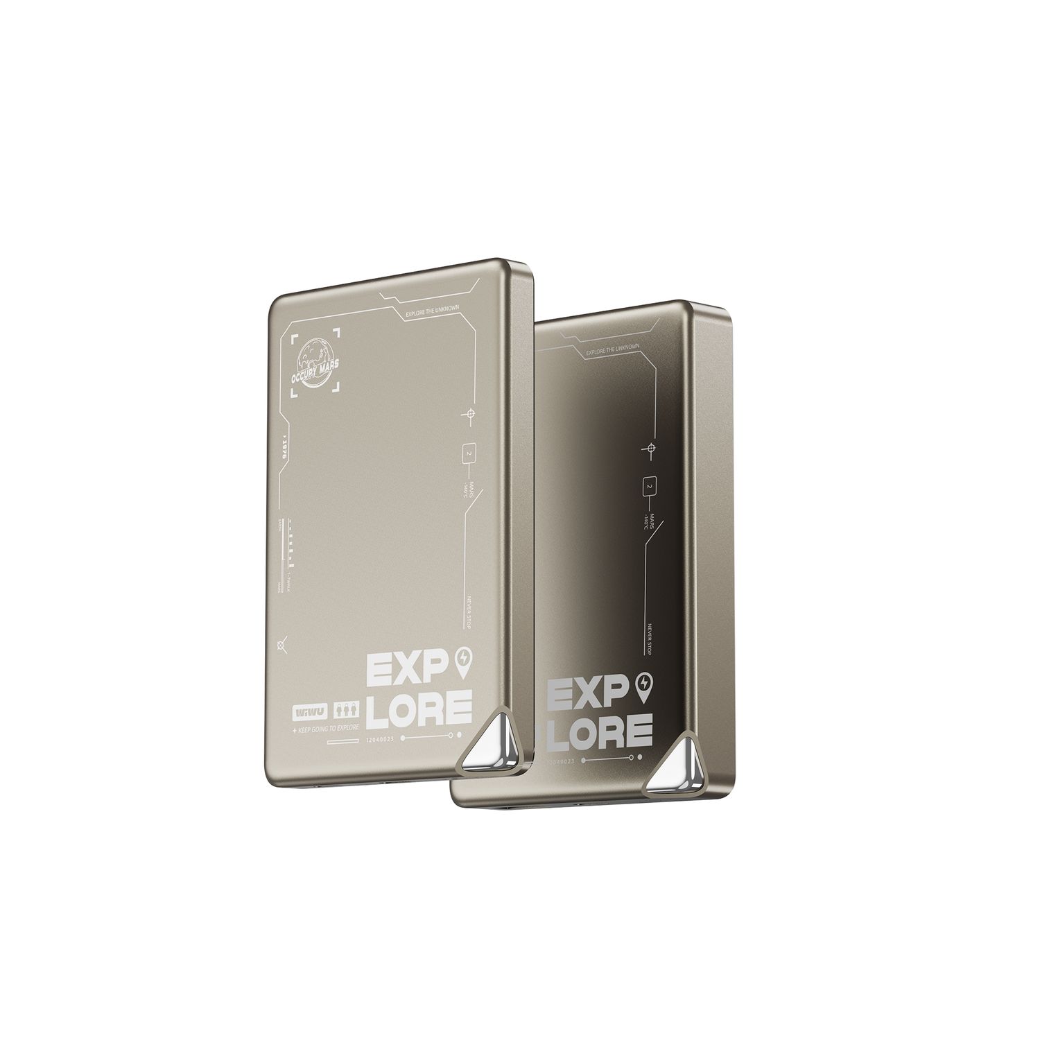 WiWU P019 Ultra-Thin Power Bank 5,000mAh, Titanium Alloy