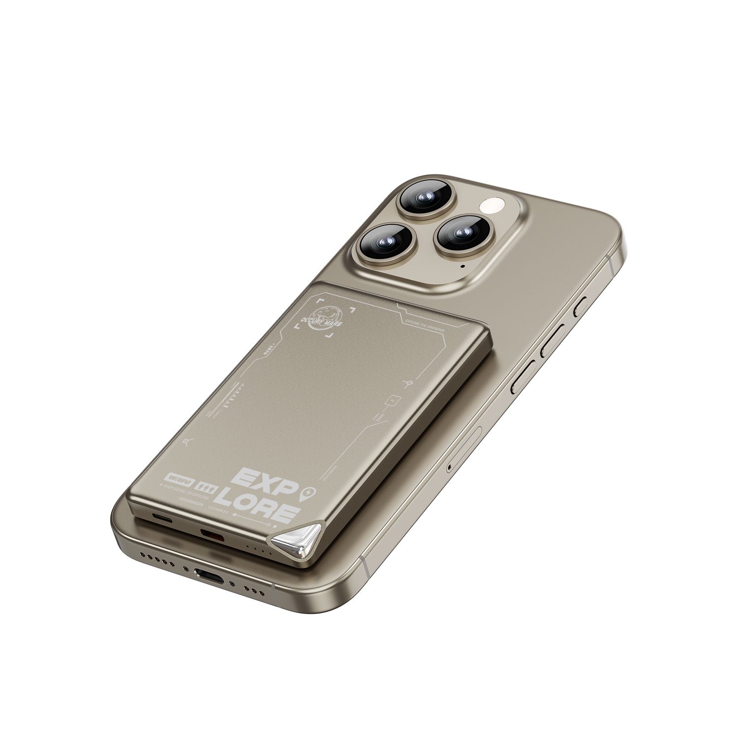 WiWU P019 Ultra-Thin Power Bank 5,000mAh, Titanium Alloy