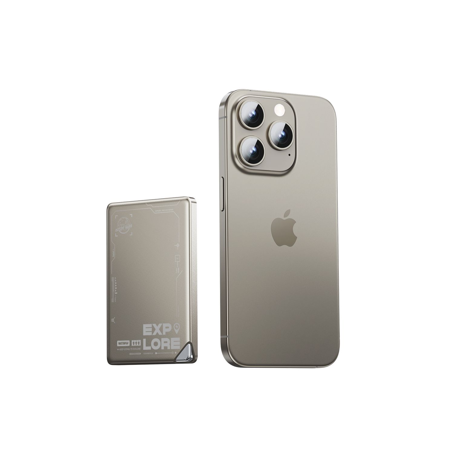 WiWU P019 Ultra-Thin Power Bank 5,000mAh, Titanium Alloy