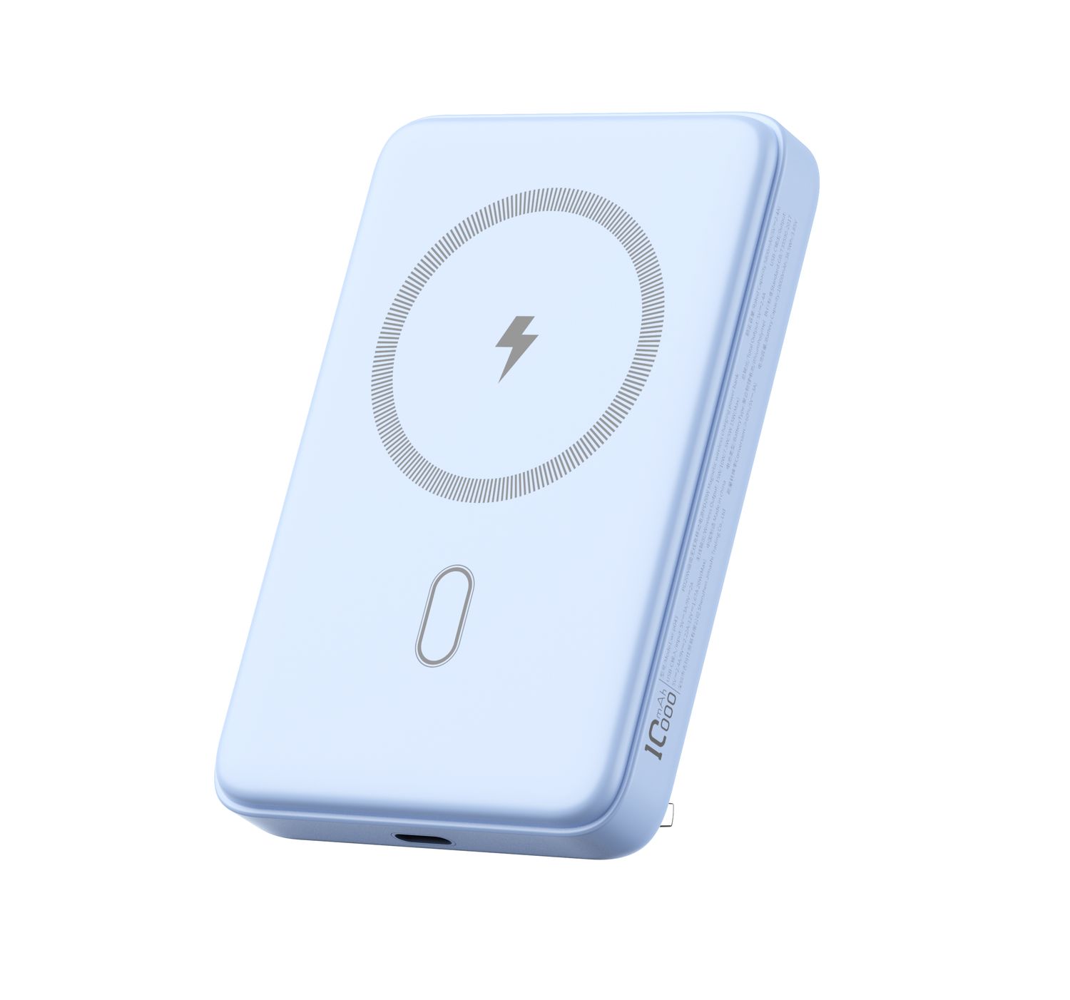 616048-WiWU P043 Qi2 Magnetic Power Bank 10000mAh, Blue