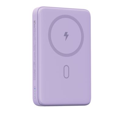616055-WiWU P043 Qi2 Magnetic Power Bank 10000mAh, Purple