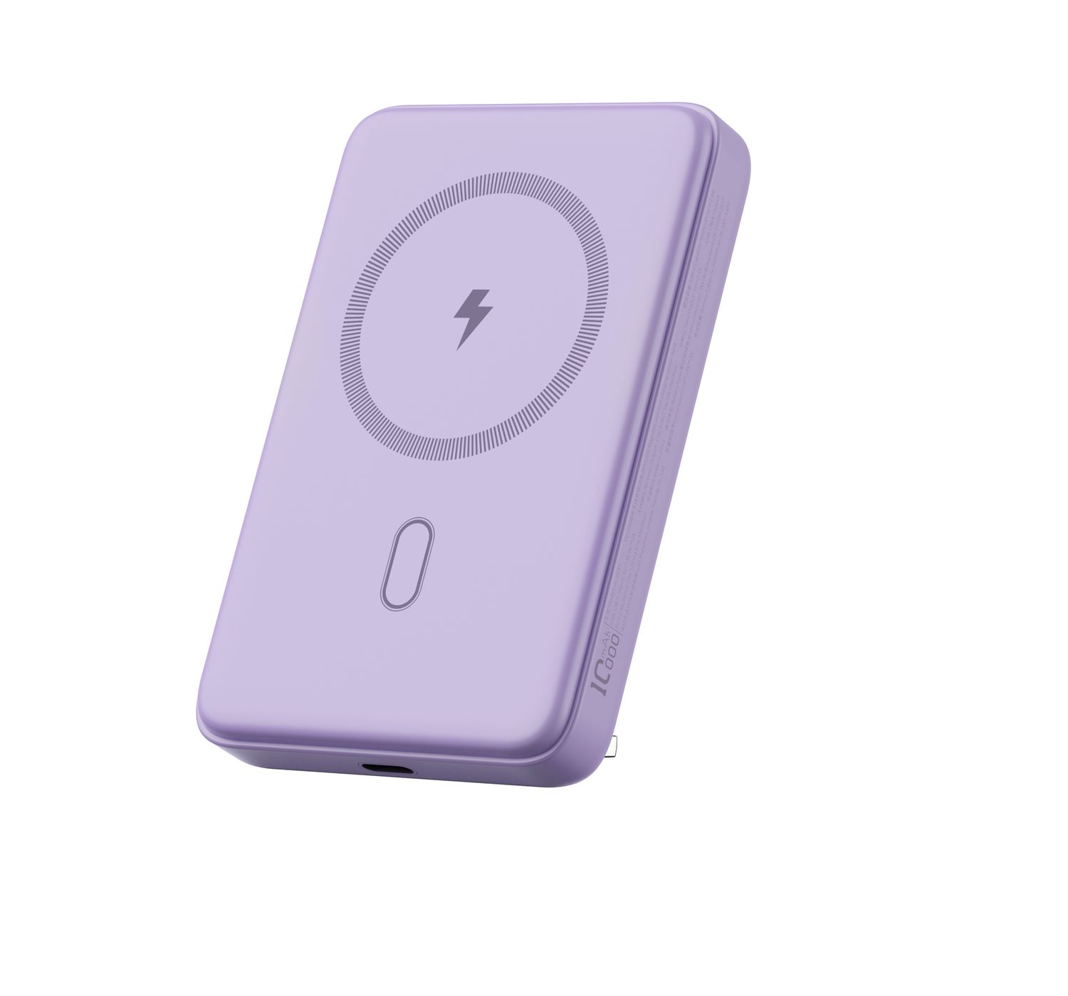 616055-WiWU P043 Qi2 Magnetic Power Bank 10000mAh, Purple
