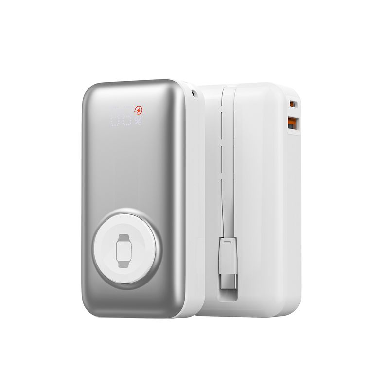 WiWU P027 Elite Power Bank 10,000mAh, Silver