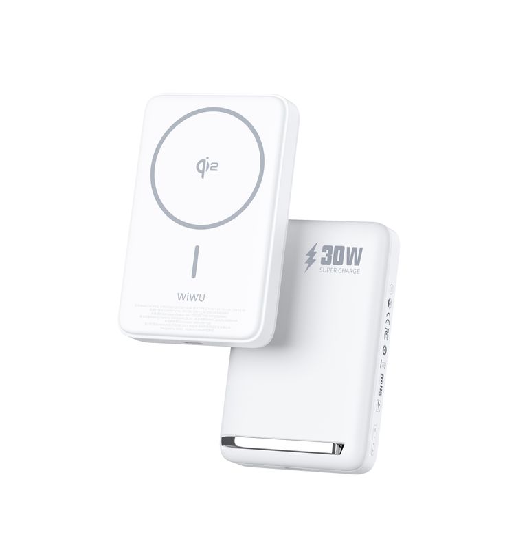 WiWU P031 Magnetic Power Bank 10,000mAh, White