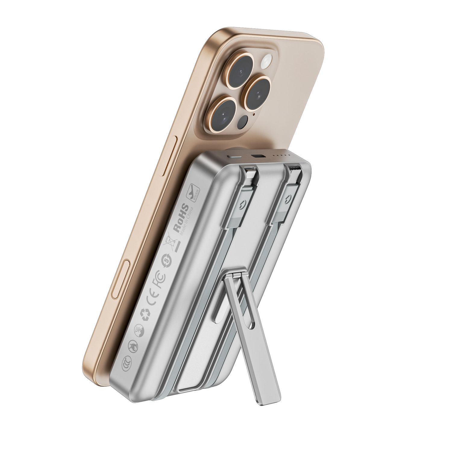WiWU P056 Elite Power Bank 10,000mAh, Silver