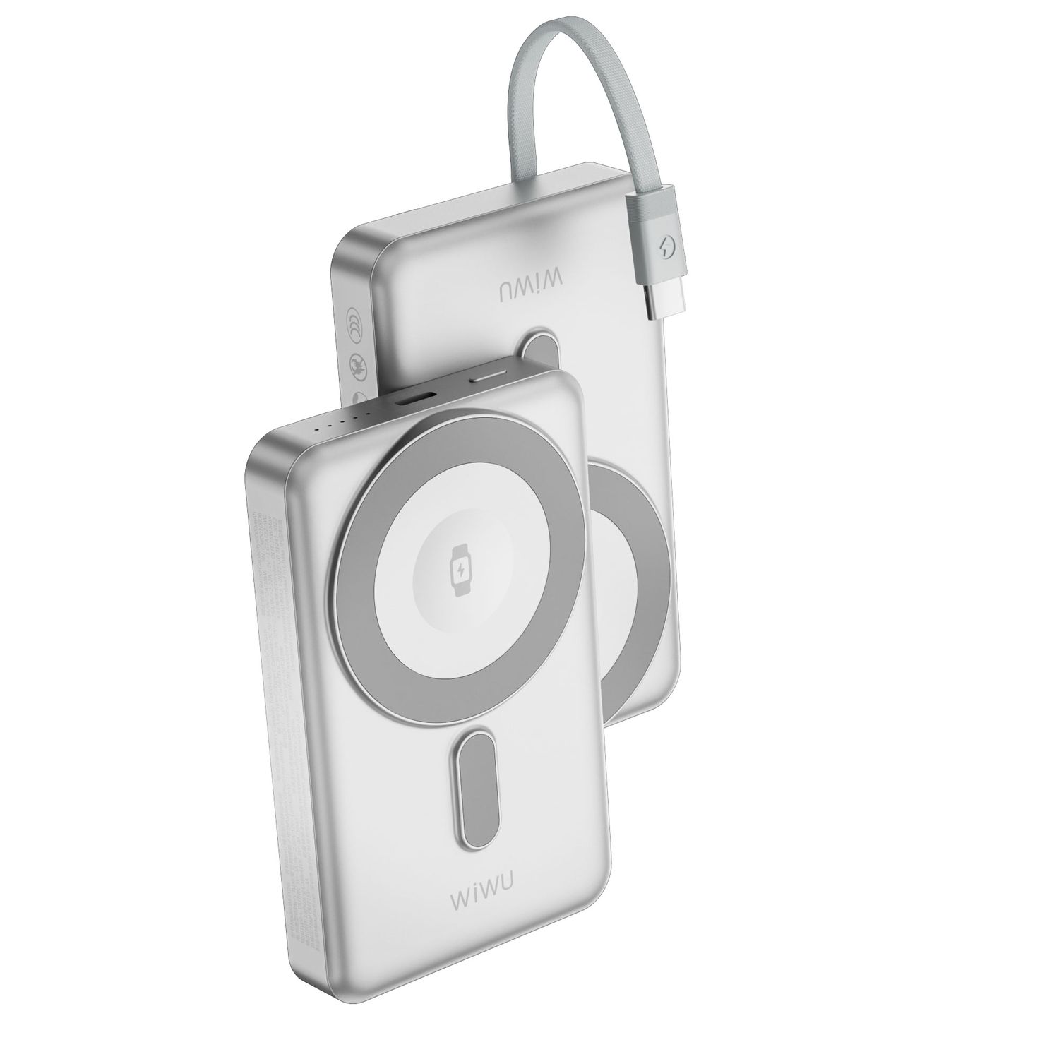 WiWU P056 Elite Power Bank 10,000mAh, Silver